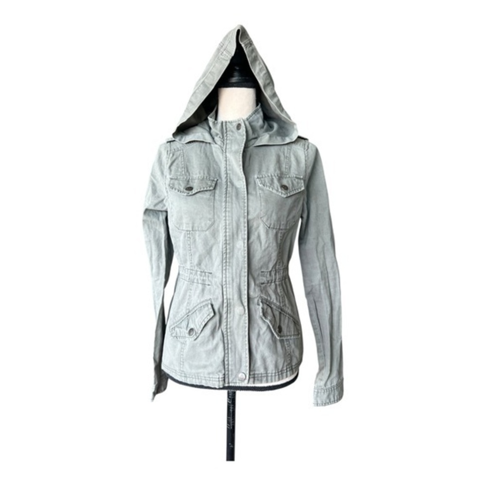 Prince & Fox Light Gray Military Utility Jacket Size S/P